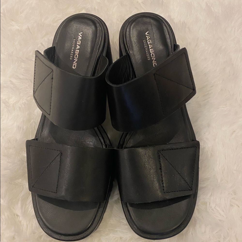Vagabond Dioon Sandal (Size 6, Black)